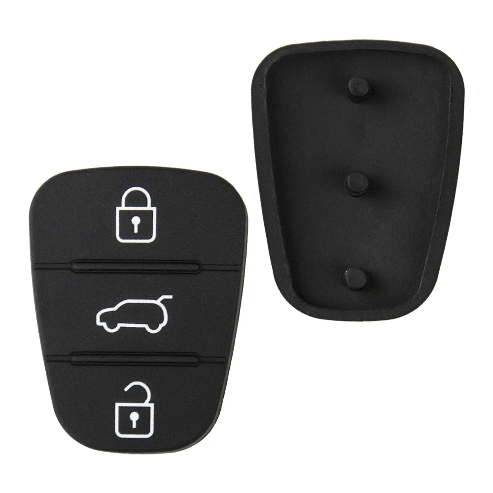 Okeytech 2 stücke/Los 3/4 Tasten Gummi polster Flip Folding Remote Auto Key Pad für Hyundai i30 ix35 kia k2 k5 Pride Bongo Rny