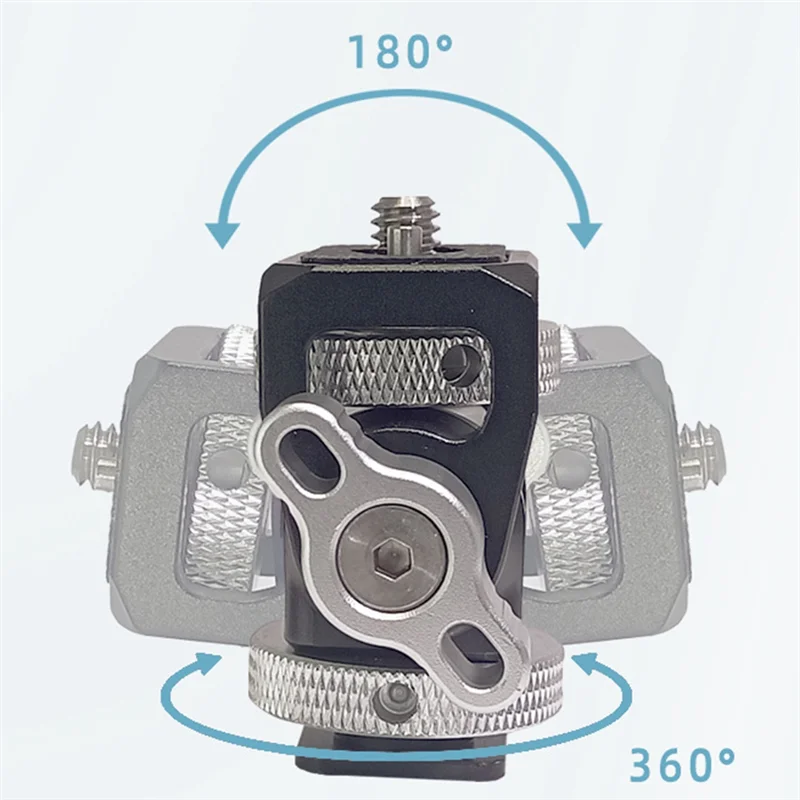 【B89E】Adjustable Damping Universal Gimbal Aluminum Alloy Rotating Snail Gimbal Monitor Universal