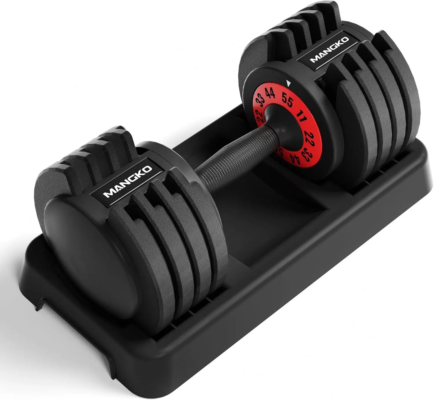 Adjustable Dumbbell 55LB Single Dumbbell 5 Weight Options Dumbbell Anti-Slip Metal Handle, Ideal Home Exercise Equipment