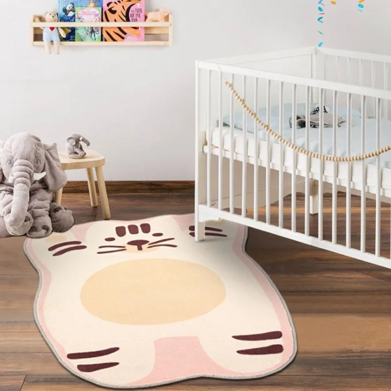 Cartoon Plush Carpet for Children Cute Animal Floor Mat Large Area Carpets for Living Room Fluffy Soft Bedroom Decor Bedside Rug