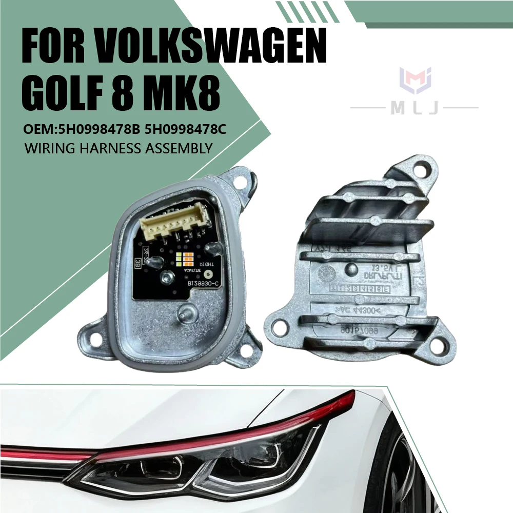 

NEW OEM 5H0998478B 5H0998478C FOR VOLKSWAGEN GOLF 8 MK8 Headlamp LED Headlight DRL Module Control Unit Angel Eye Car Accessories