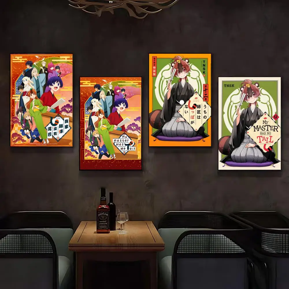 Cartoon MMy Master Has No Tailed Poster Posters Anime Room Decor Decoration Movie Backpack Wall Interior Music Wall Art