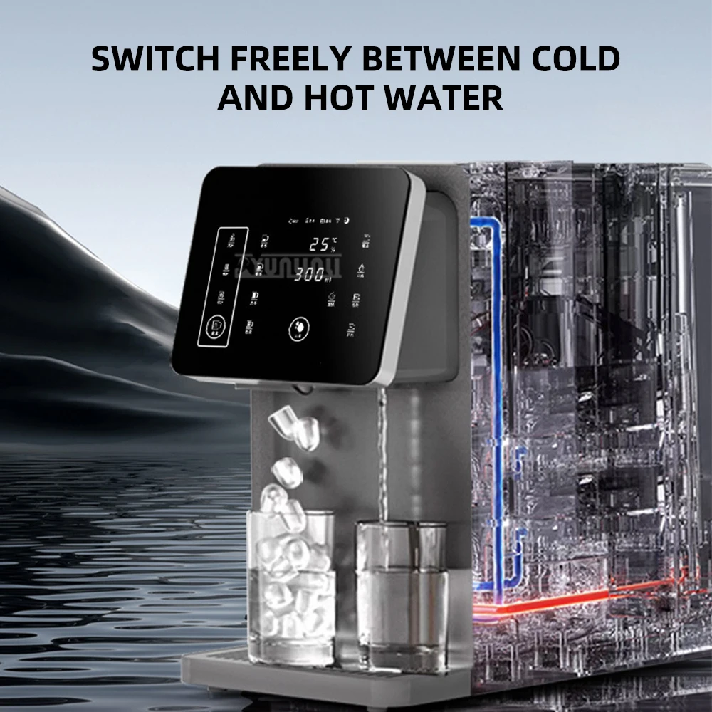 Office Ice Maker Water Dispenser Ice Cube Machine Multi-Functional Three-in-One Cold And Hot Water Machine