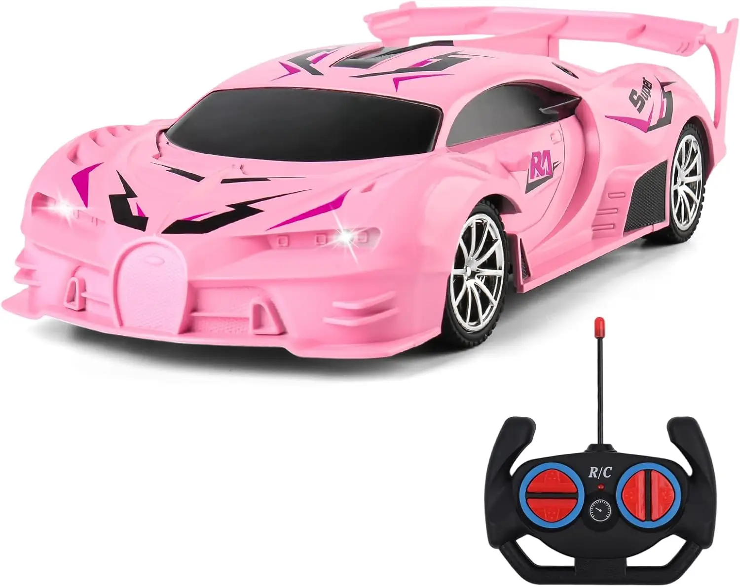 

Pink Remote Control Car for Girls, Rechargeable High Speed Drift RC Cars Toys Gifts for Girl Age 6 7