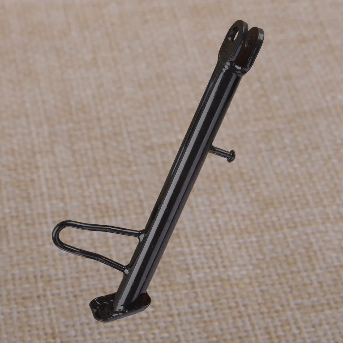 

24cm Black Motorcycle Anti-Slip Kickstand Foot Side Stand Support Parking Leg
