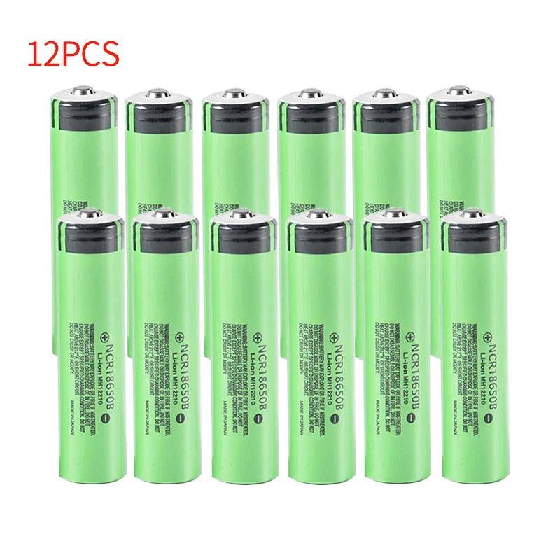 100% Nieuwe Originele NCR18650B 3.7V 3400mAh 18650 batterij Puntige Kop Oplaadbare Batterij voor Zaklamp Draagbare Fan Scheermes