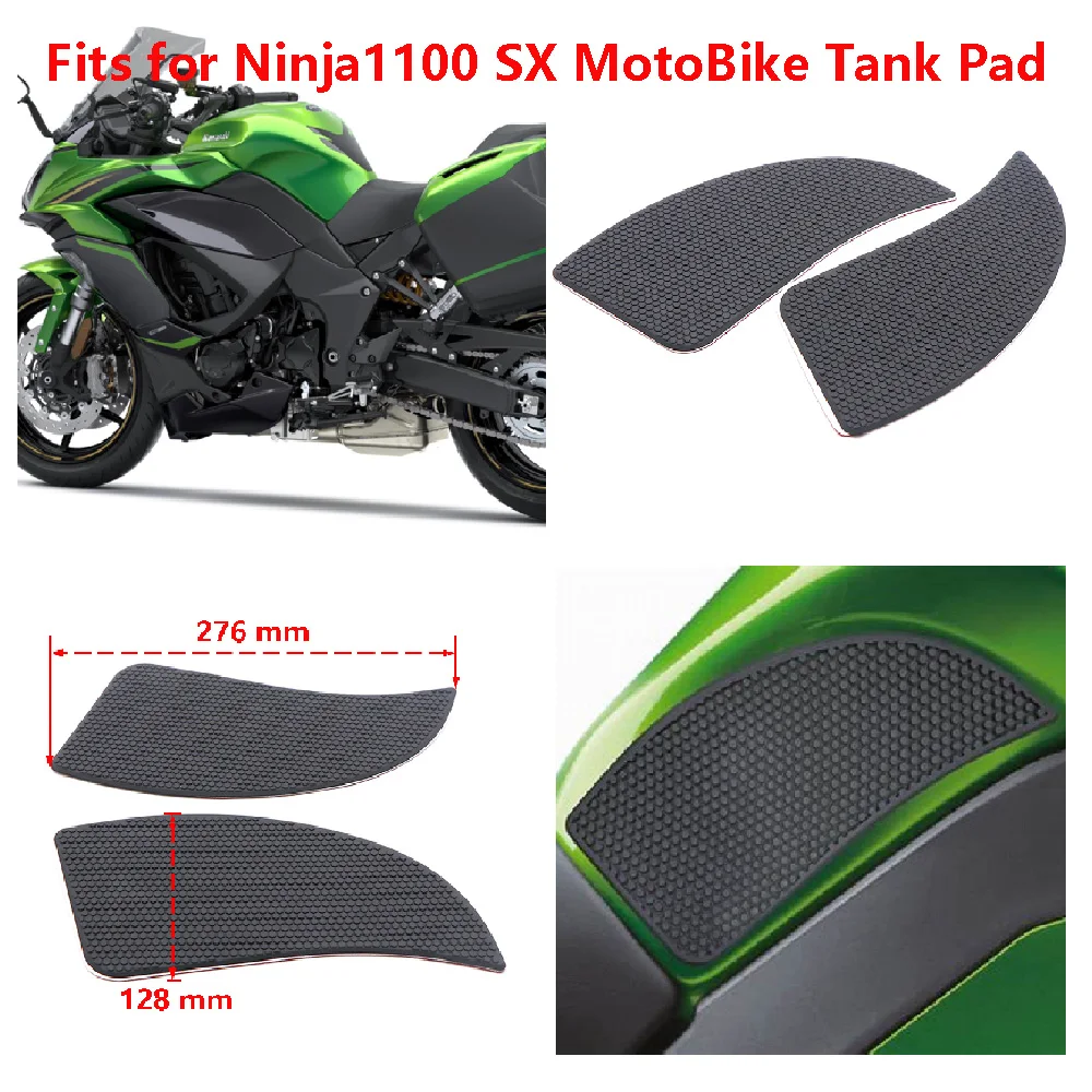 

Fits for Kawasaki Ninja1100 SX SE ABS 2025 Ninja 1100SX Motorcycle Tank Pad FuelTank Side Traction Knee Grips Anti Slip Pads