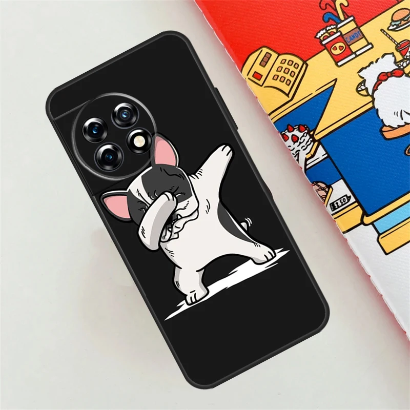 French Bulldog Case For OnePlus 10T 8T 12R 10R 9R 12 11 10 9 Pro Nord CE 4 2 Lite N10 N20 N30 Nord 3 Cover