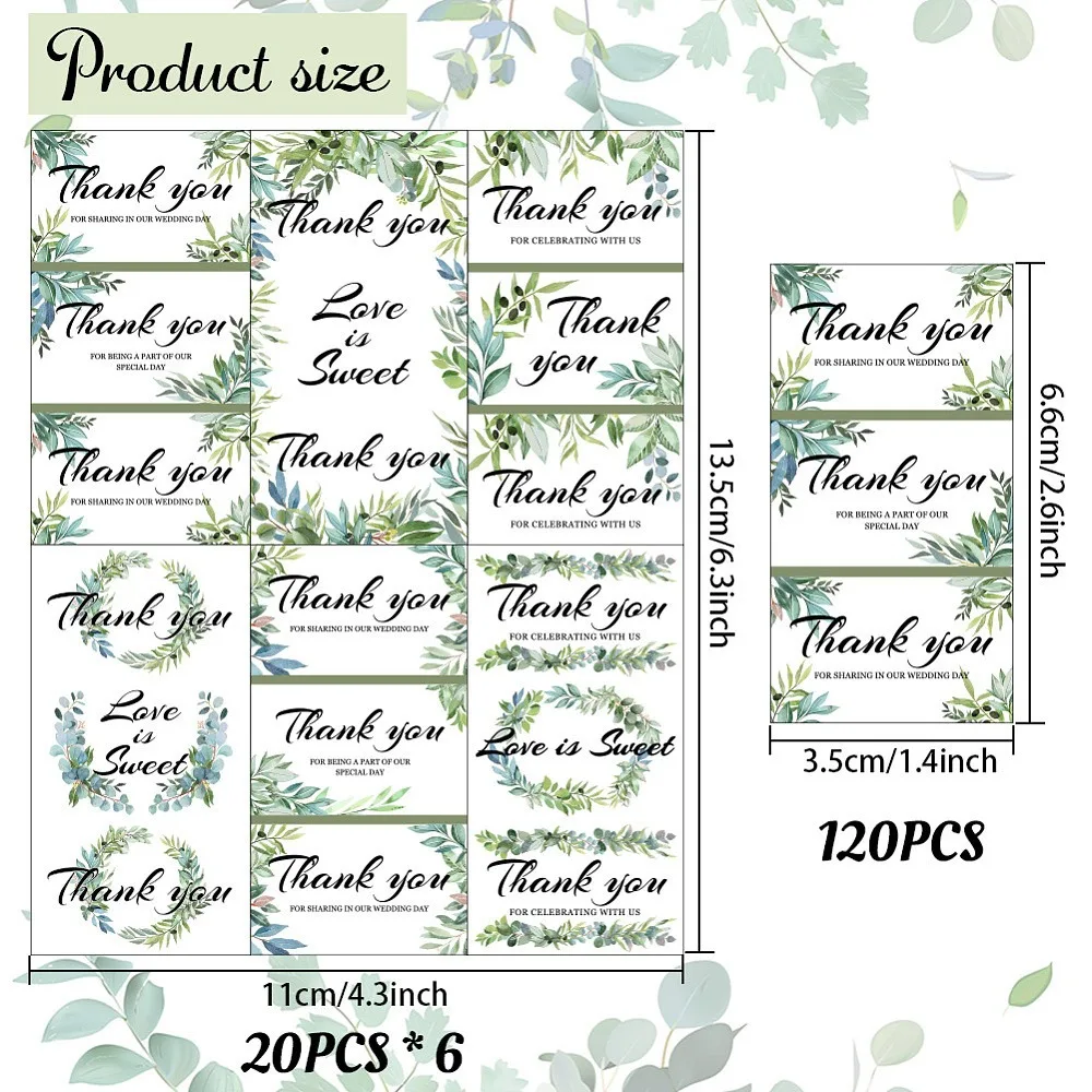 Leaf Paper Self Adhesive Mini Bar Wrappers Baby Shower Lable Stickers for Baby Boys Girls Shower Decor Leaf