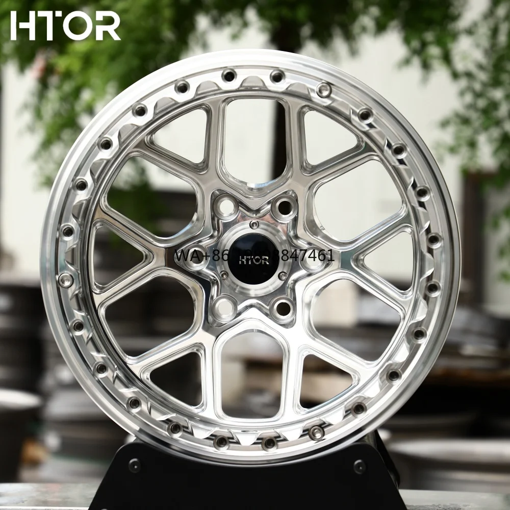 

Custom 6x139.7 5x127 8x170 Beadlock Truck Wheels 17 18 19 20 Inch Polished Finish Forged Off-road Wheels for Pickup&SUV