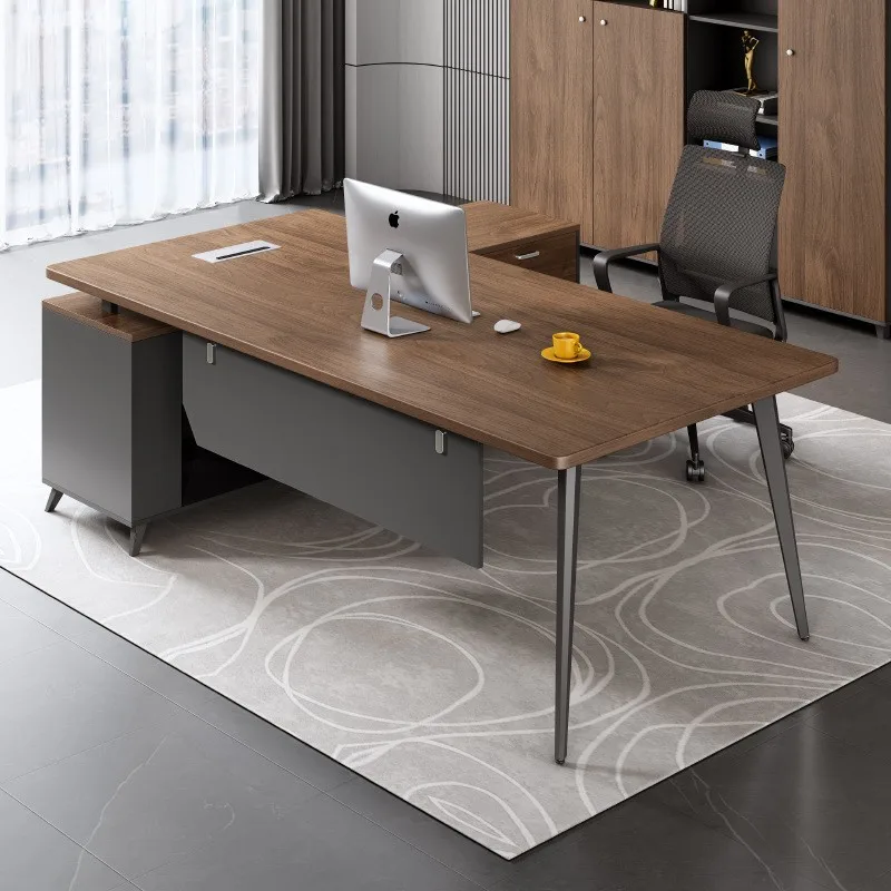 Boss President Desk New Chinese Manager Office Desk and Chair Combination Single Class Desk Office