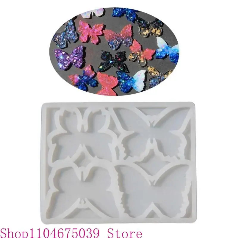 

5asd Butterfly Earrings Silicone Decorative Pendant Mold Handmade Epoxy Mold