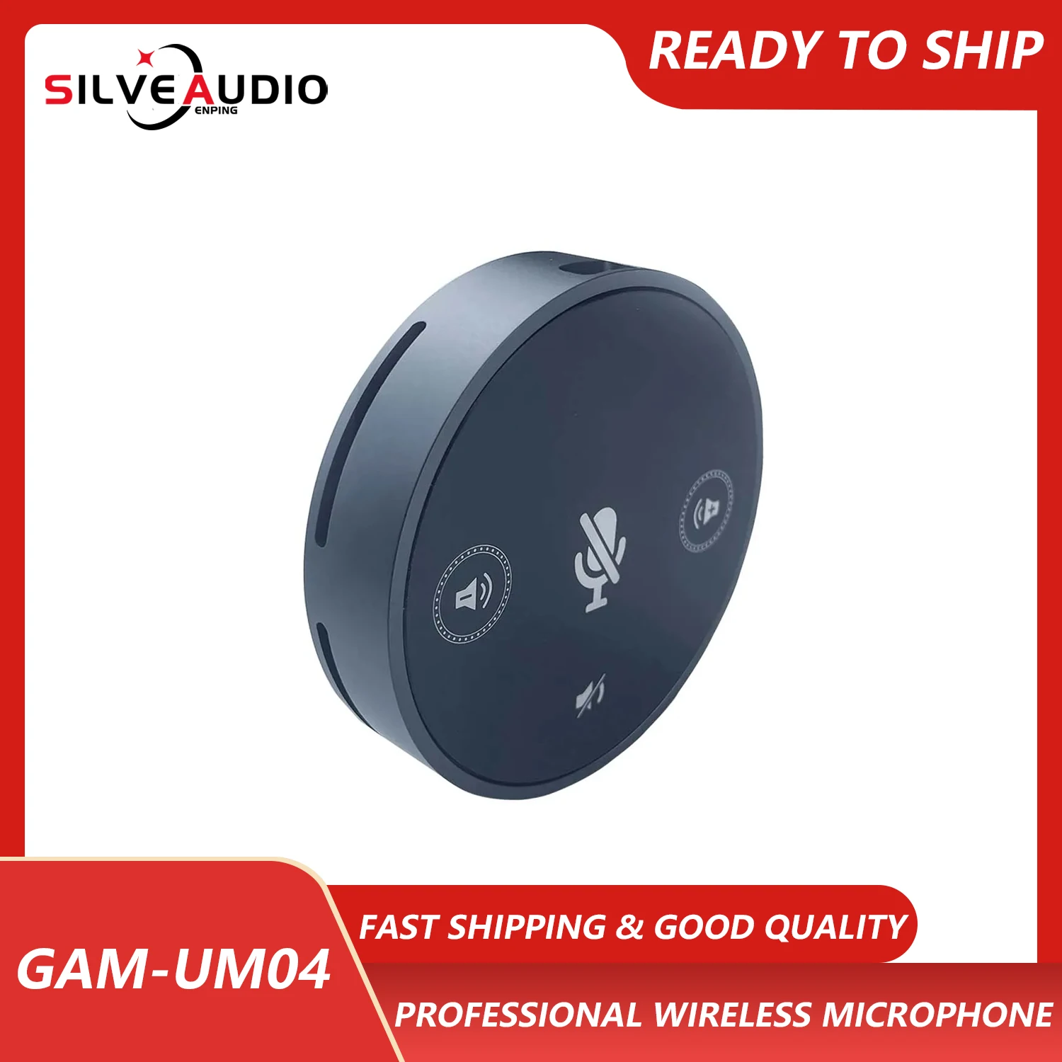 

GAM-UM04 newly designed omnidirectional USB microphone, conference microphone can be used as speaker or desktop live microphone