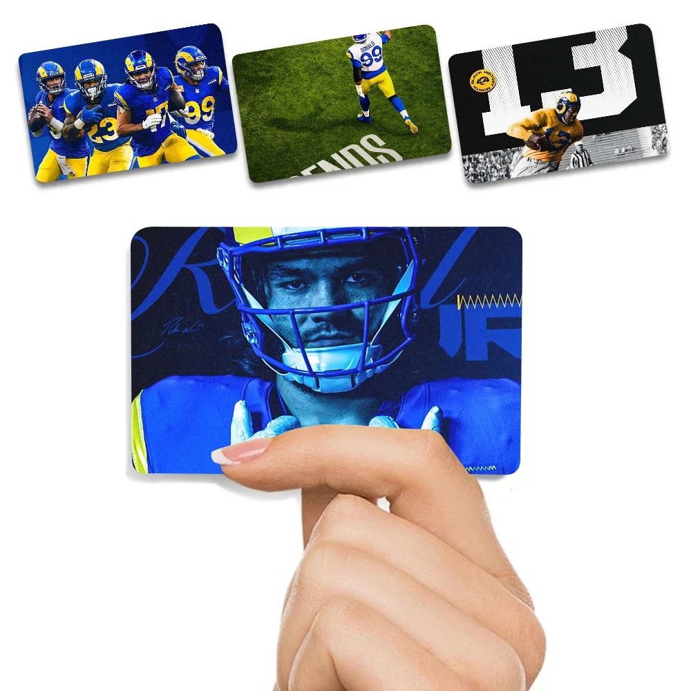 L-Los Angeles Rams Matte Film Cover Skin Aufkleber für Kreditkarte Bank Debit Bus Karte