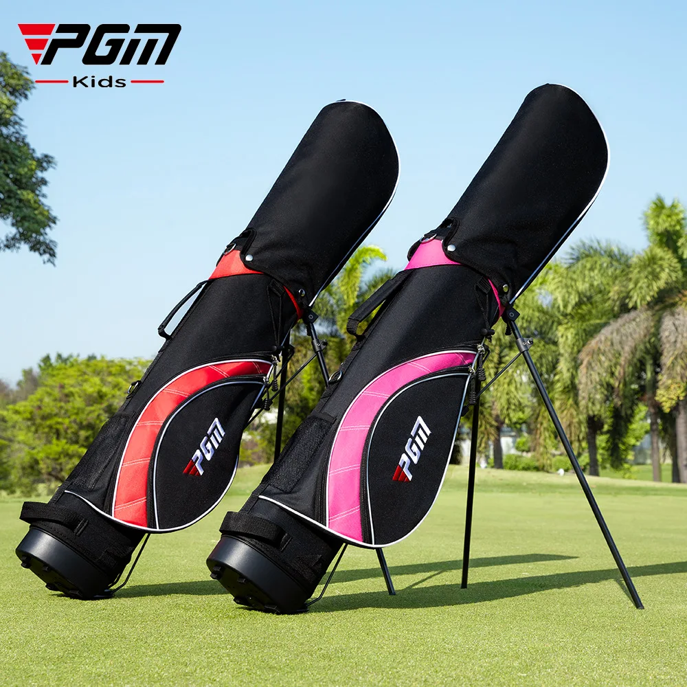 PGM 3-12 Age Golf Children's Bag High Quality Boys Girls Stand Ball Bag Nylon Portable Double Shoulder Strap Backpack QB023-024