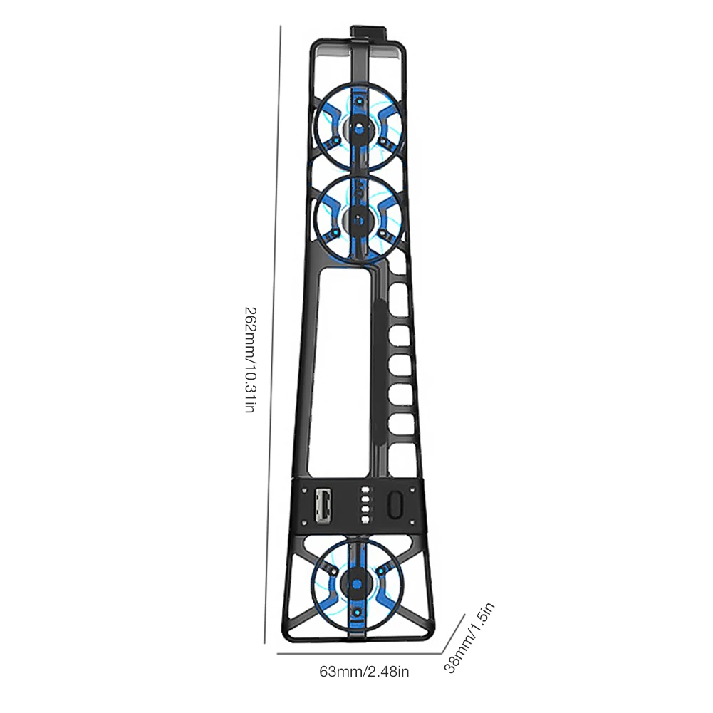 مروحة تبريد للقرص النحيف PS5 ، الإصدار الرقمي ، نظام تبريد فعال مع ضوء LED ، مروحة تبريد للألعاب