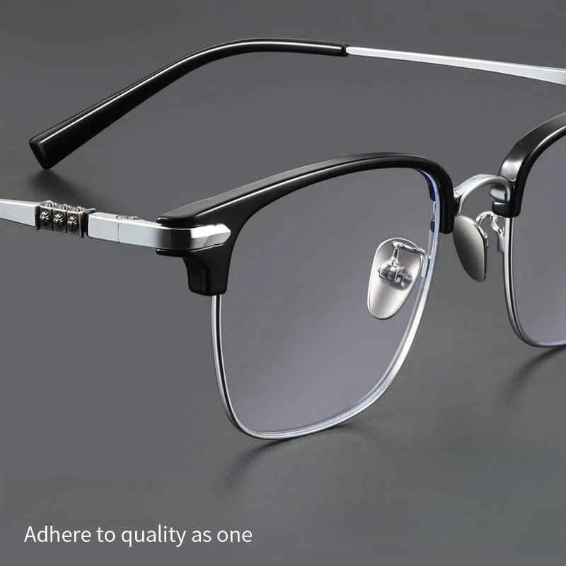 FIRADA 2024 Fashion Luxury Glasses New Retro Comfortable Eyewear Business Optical Prescription Eyeglasses Frame For Men K0002-C