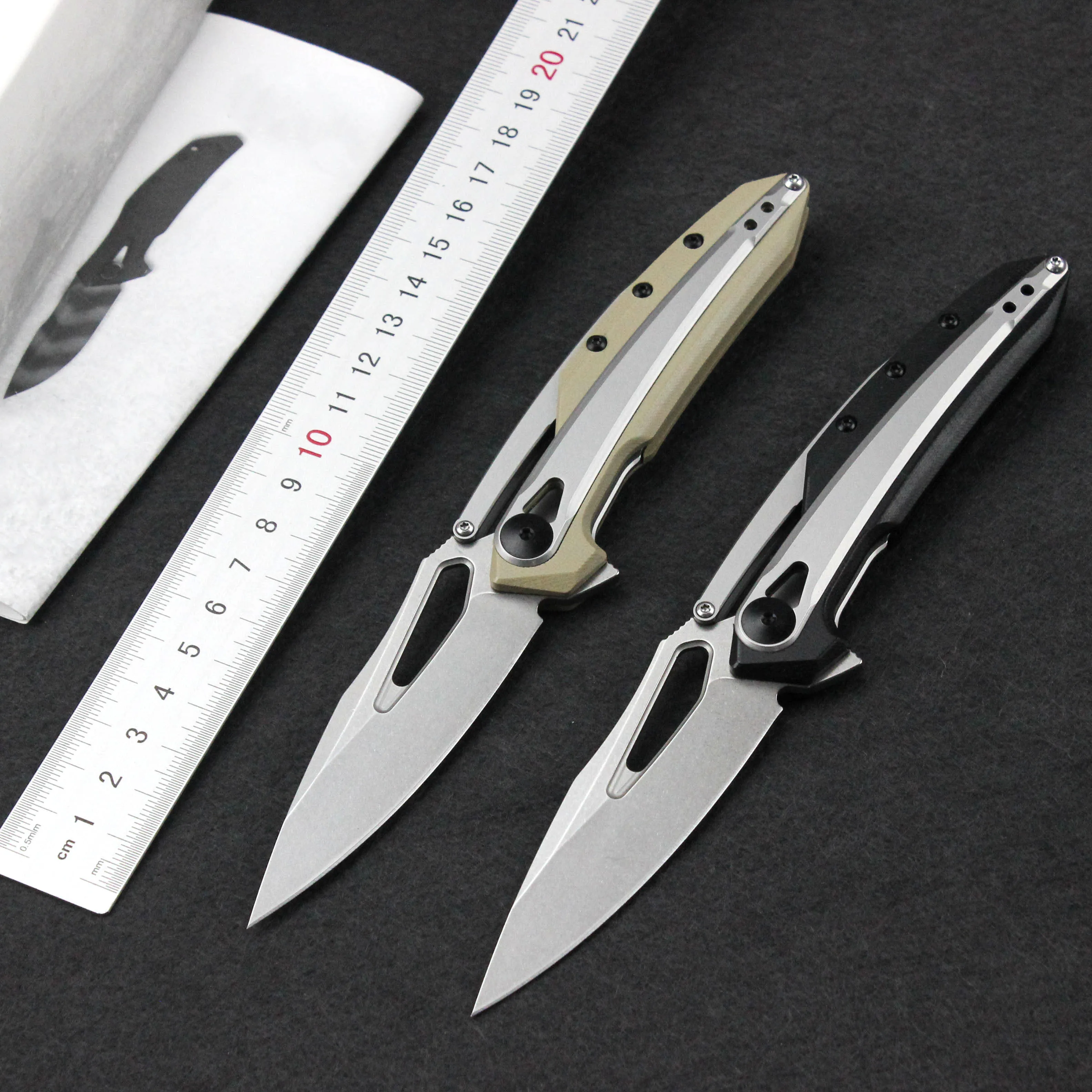 

0990 Knife G10 Handle EDC Pocket Folding Knife CPM 20cv Steel High Hardness Camping Survival Tactical Combat Knives For Men