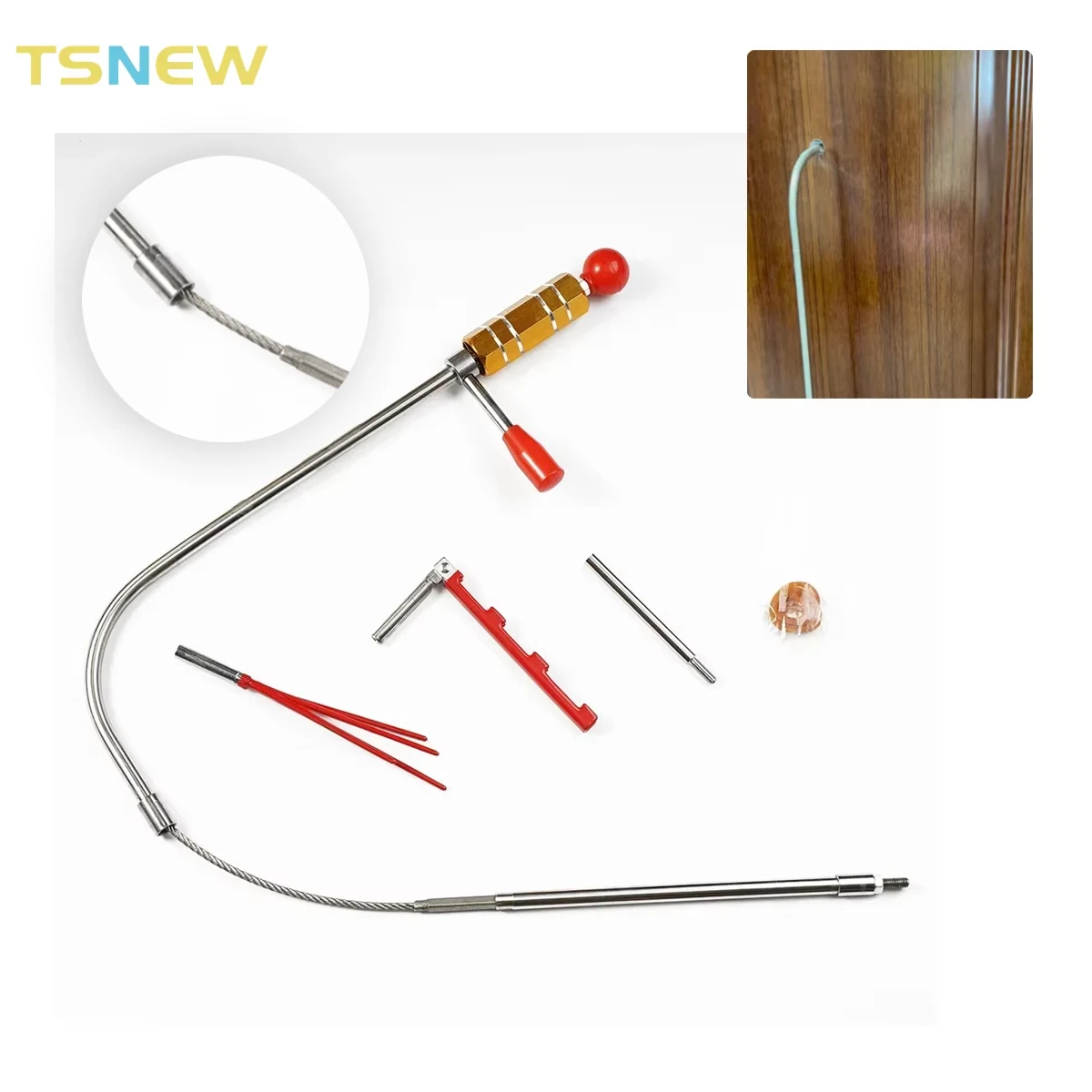 Multi-Purpose Lock Pick Set With Triple-Head Cat Eye Probe | Residential Door Locksmith Tools For Non-Destructive Entry