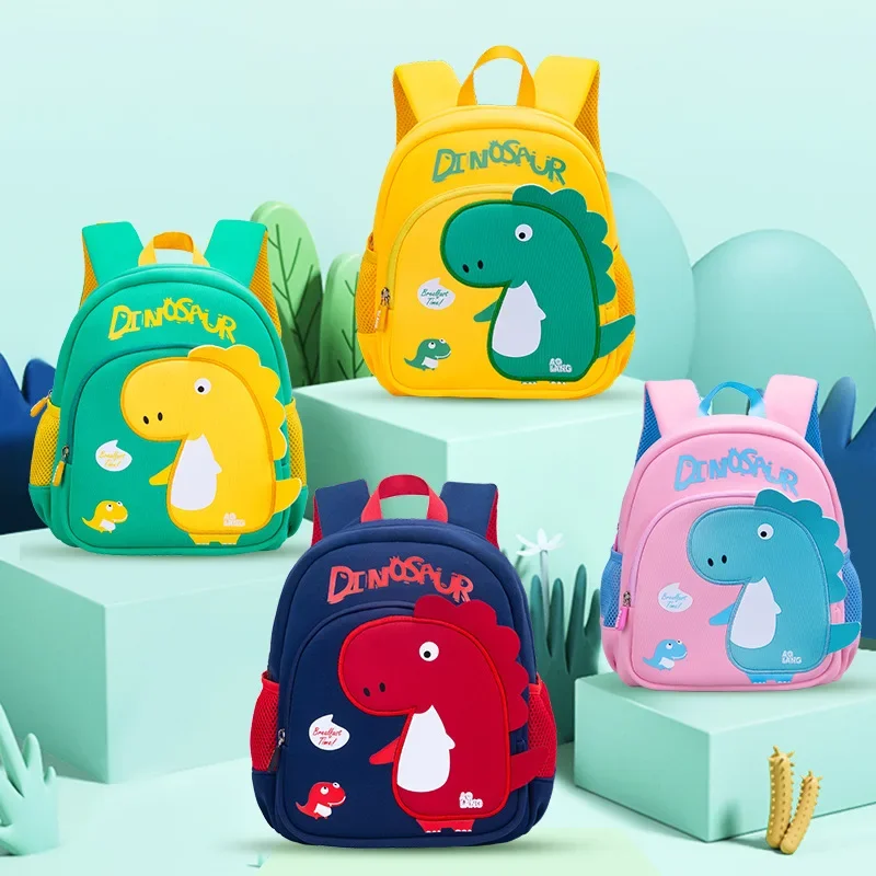 Cute Kids School Bags Kindergarten Preschool Bag Dinosaur Children Schoolbag 3-8 Years Old Cartoon Fashion Backpack for Girl Boy