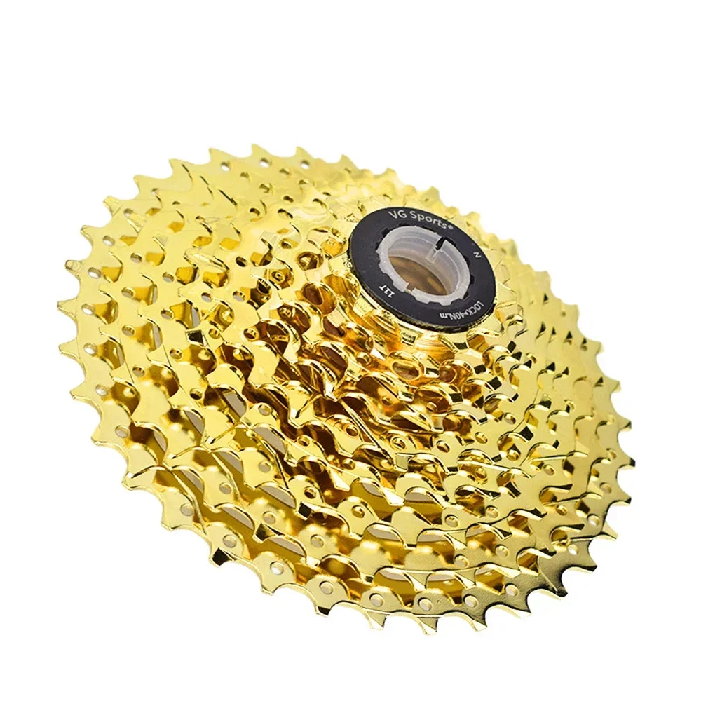 VG SPORTS Mountain Bike Freewheels 8/9/10/11 Speed Gold Mountain Road Bike Flywheel Wear-resistant Lightweight Cassette Flywheel
