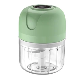 250ML Electric Garlic Chopper Mini Meat Grinder Garlic Masher Powerful Ginger Vegetable Crusher Kitchen Tools USB Charging