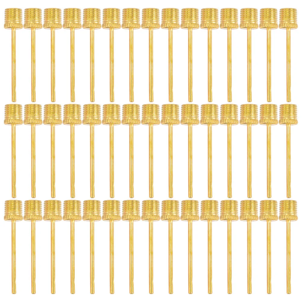 

50Pcs Metal Inflation Needles Ball Pump Needles for Sports Balls Multi-Function Small Pump Needle Air Inflator Replacement Parts