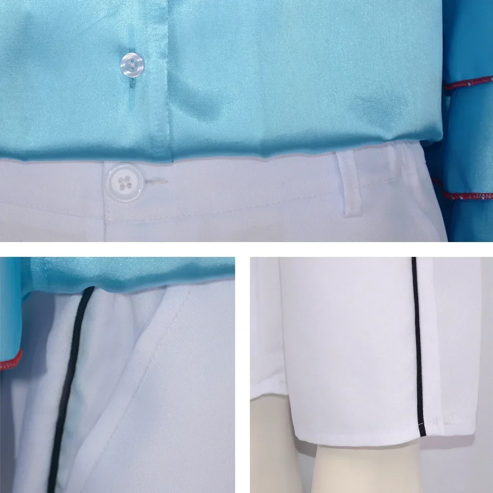 

Костюм для косплея Мутанта Фрика Ким Каррея: синяя рубашка, маска, для Хэллоуина и ролевых игр