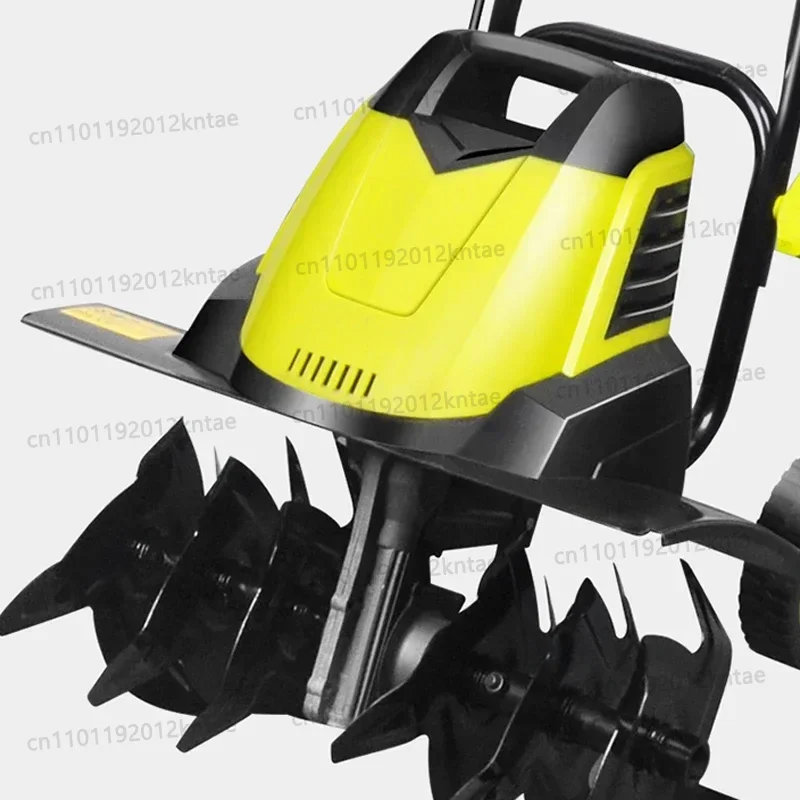 Electric Scarifier Multifunctional Plow Machine Small Garden Rotary Tiller Household Weeding Digging Soil Plowing Bulldozer 220V