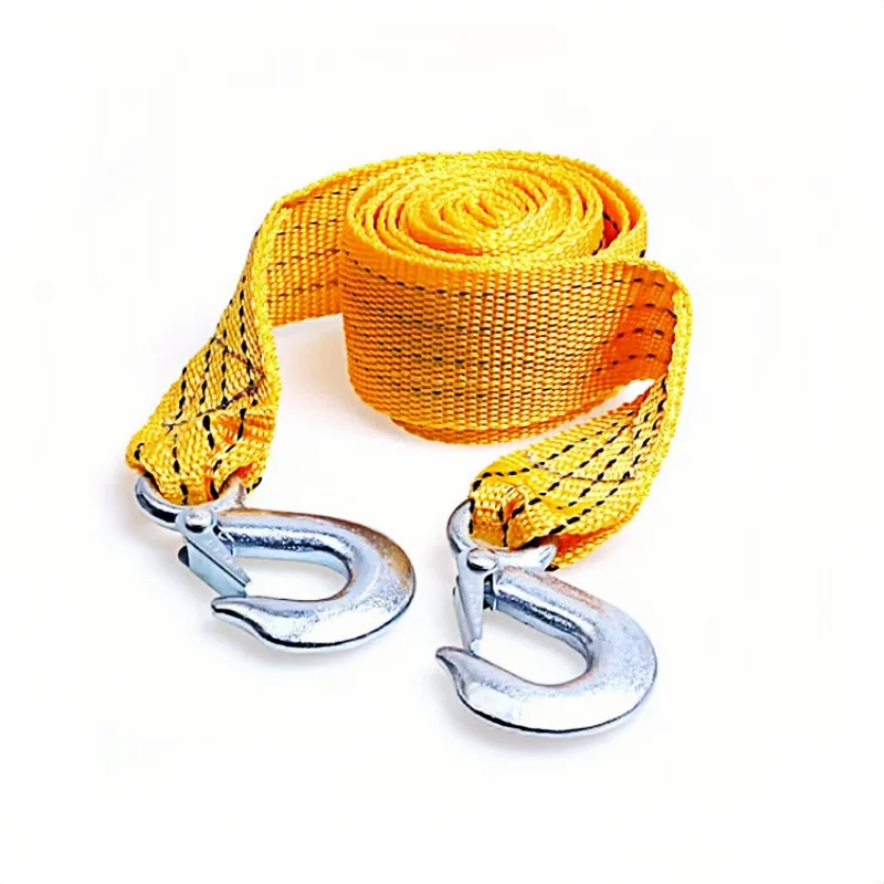 حبل سحب السيارة لسيارات السيدان - طول 3 أمتار، سعة 3 طن، حقيبة OPP معبأة |   حبل سحب مدمن مخدرات للاستخدام في حالات الطوارئ ذاتية القيادة