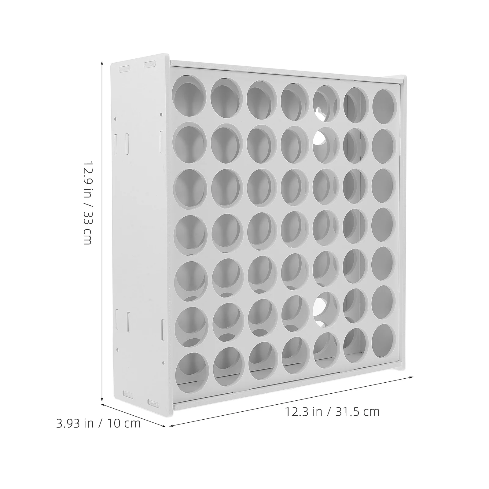 

Wooden Paint Rack Storage Stand 49 Slots Durable Portable Paint Bottle Organizer Multifunctional Desktop Storage