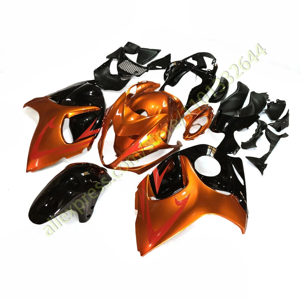 Motorcycle Fairing Set for GSXR 1300 2008-2020 Glassy Black Fuel Tank Cover Body Plastics Kit Covers Fairings GSX1300R 08-20