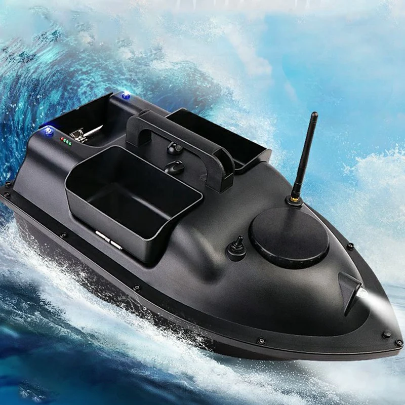 GPS Fishing Bait Boat 500Meters Remote Control Bait Boat Dual Motor Fish Finder Fishing Hook Boat One-Button Return Trip