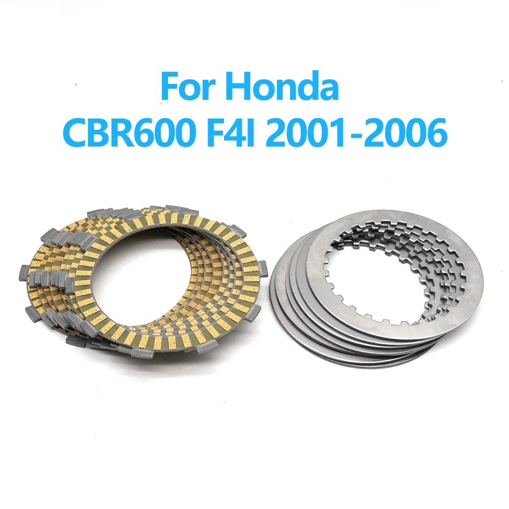For Honda CBR600 CBR 600 F4I 2001-2006 2005 2004 2003 2002 Motorcycle Accessories Clutch Friction Plates Disc Steel Kit