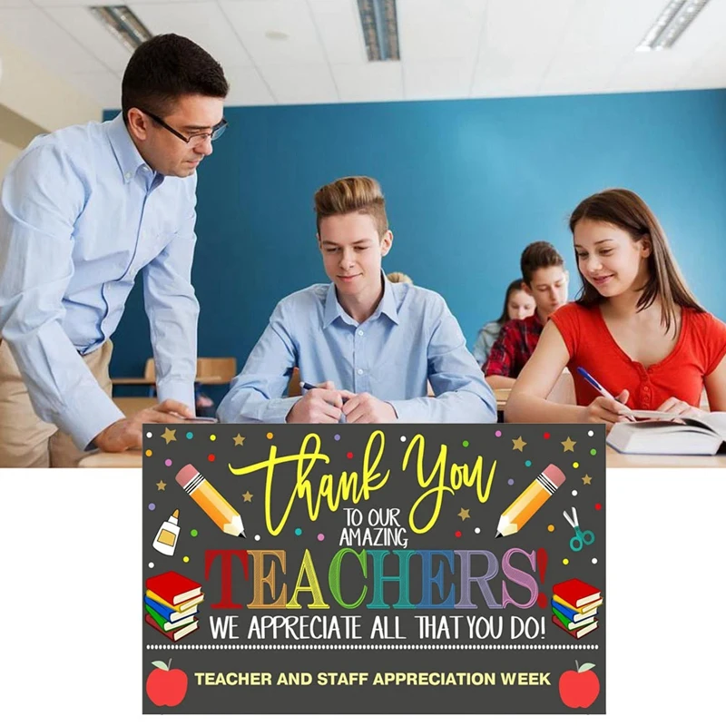 90X150 ซม.การถ่ายภาพฉากหลังวันครูขอบคุณครูฉากหลังสําหรับในร่มและกลางแจ้งพื้นหลังติดตั้งง่าย