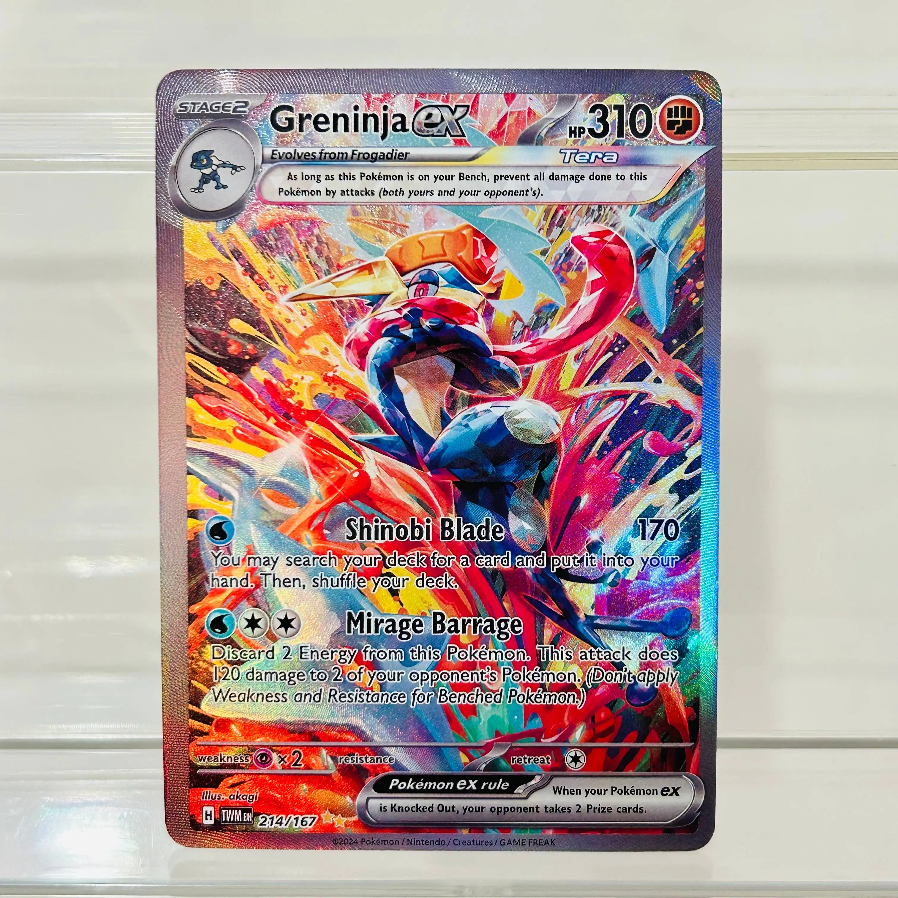 Englische Version Mega Lucario ex 179/132 DIY Holografische Texturkarte, Perfekter Zustand Premium Anime Sammelkarte – Detail 6