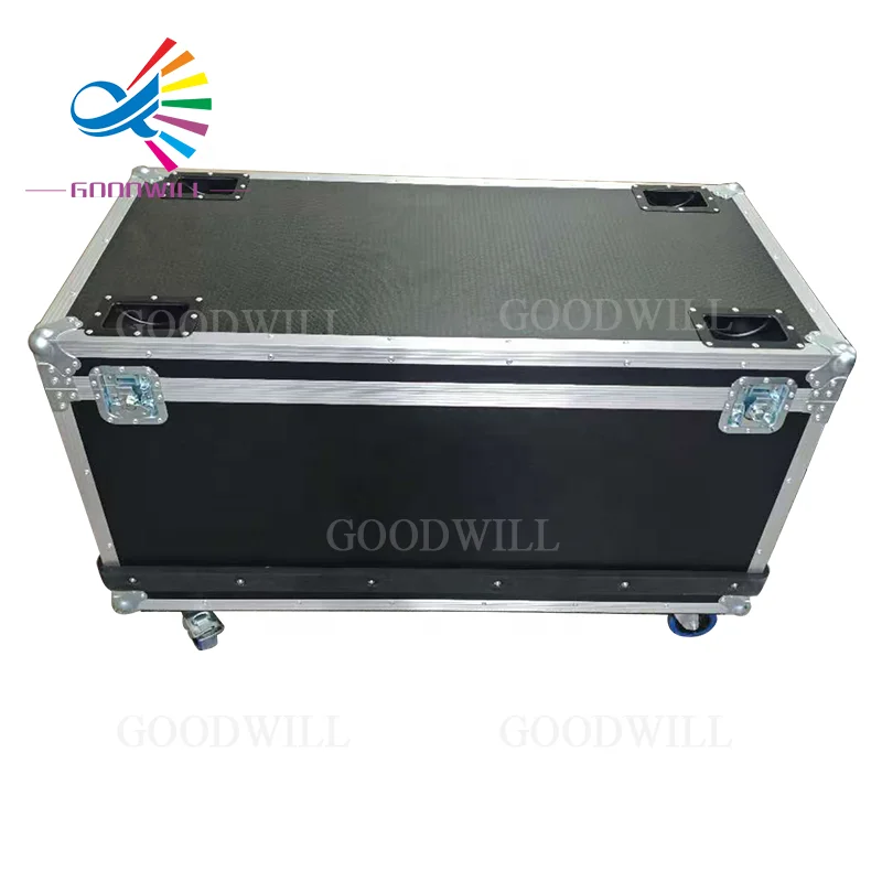 High Quality Plywood ATA Road Flight Case with Divider Wheels 120x60x60cm Durable Storage Trunk for Professional Gear Pro