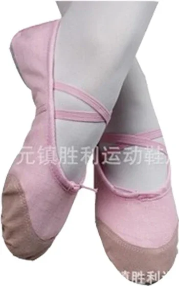 Zapatos para niñas, zapatos de Ballet de baile de suela blanda para niños, adultos, mujeres, zapatos de lona transpirables para practicar gimnasio, Yoga y danza