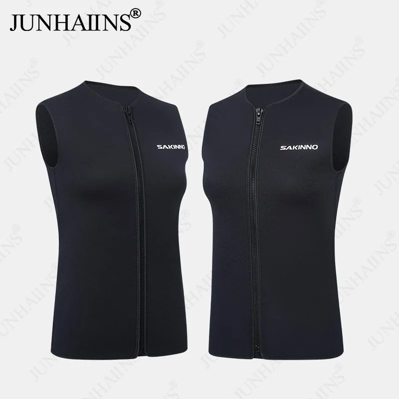 Men's and women's diving vest 3MM SCR chloroprene rubber sleeveless diving suit sun protection and warmth surfing and snorkeling