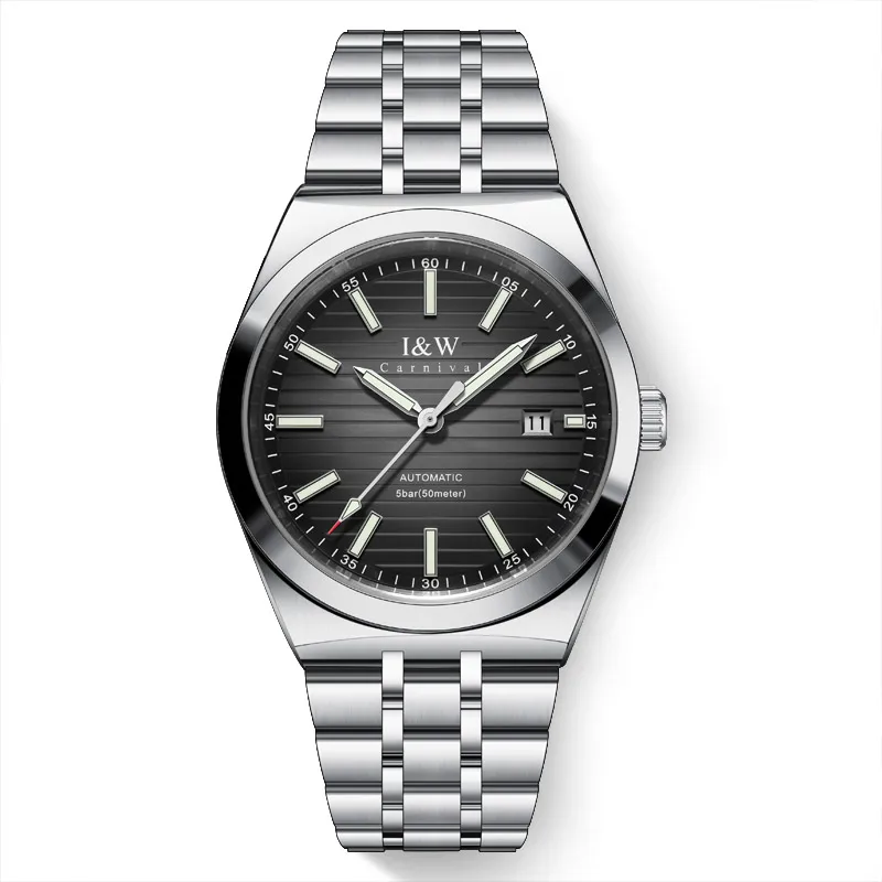IW Carnival Sapphire Mirror Movimento automatico Accessori per uomo Orologi da polso meccanici Marchi di lusso Orologio impermeabile maschile