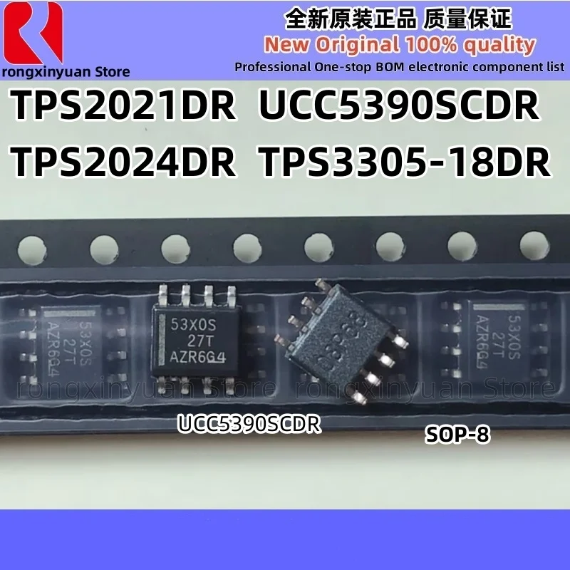 5Pcs TPS2021DR 2021 TPS2021 TPS2024DR 2024 TPS2024 UCC5390SCDR 53X0S 53XOS UCC5390 UCC5390SC TPS3305-18DR 30518 TPS3305 100% New