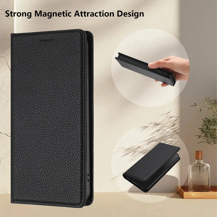 Rfid Blocking Leather Case For Samsung Galaxy S25 S24 S23 S22 S21 S20 Ultra Plus FE 5G Magnetic Wallet Flip Card Slot Cover