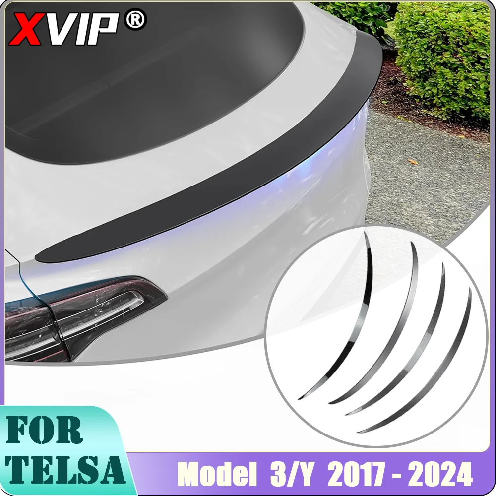 Ali posteriori XVIP compatibili per Tesla Model 3 17-23 Highland 2024 spoiler per bagagliaio di coda Fit Model Y 21-24 Glossy Matte Black Carbon