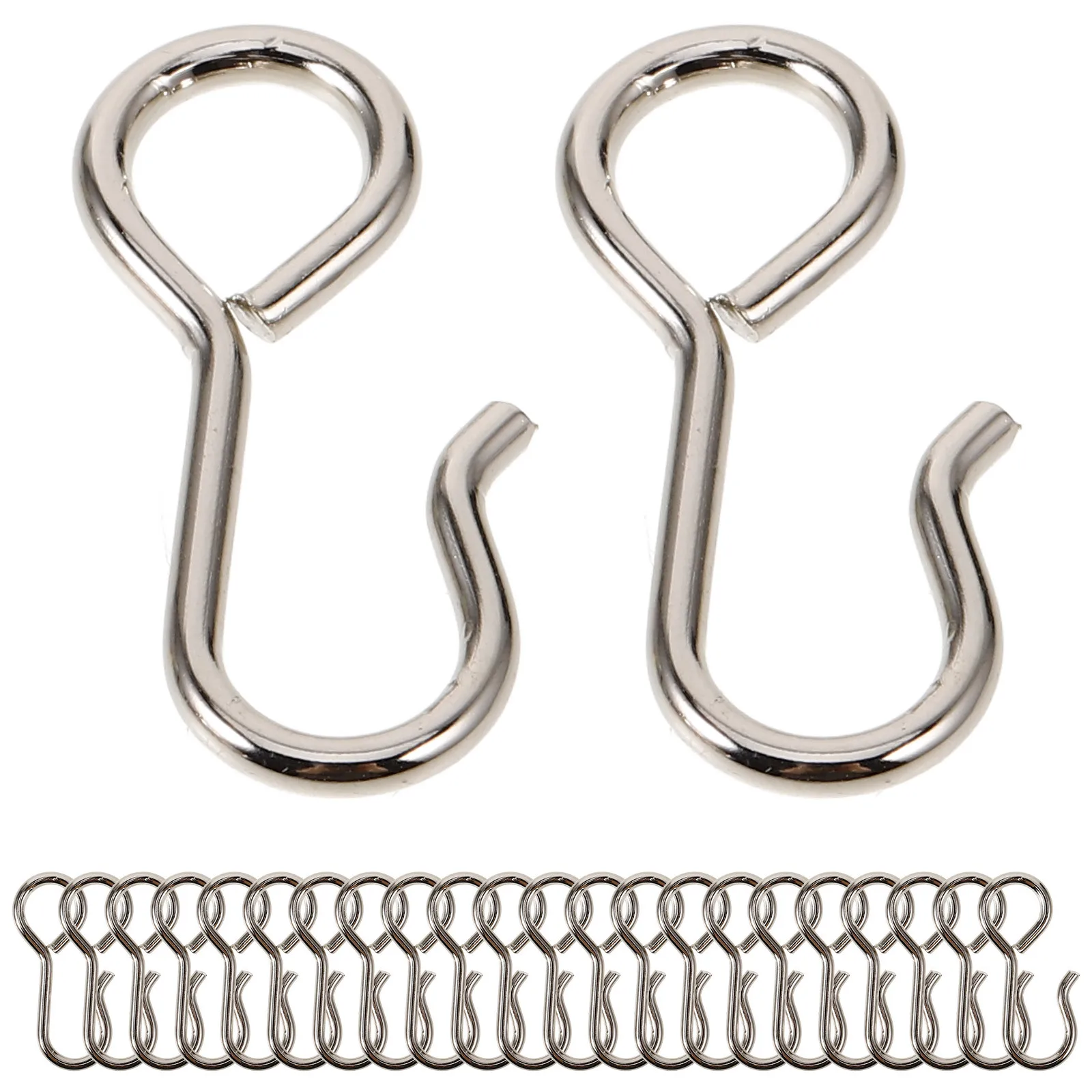 

100Pcs Metal Hooks Multipurpose Steel Hanging Hooks for Curtains Ceiling Tracks Car Seat Covers Storage Drapery Hook Pin