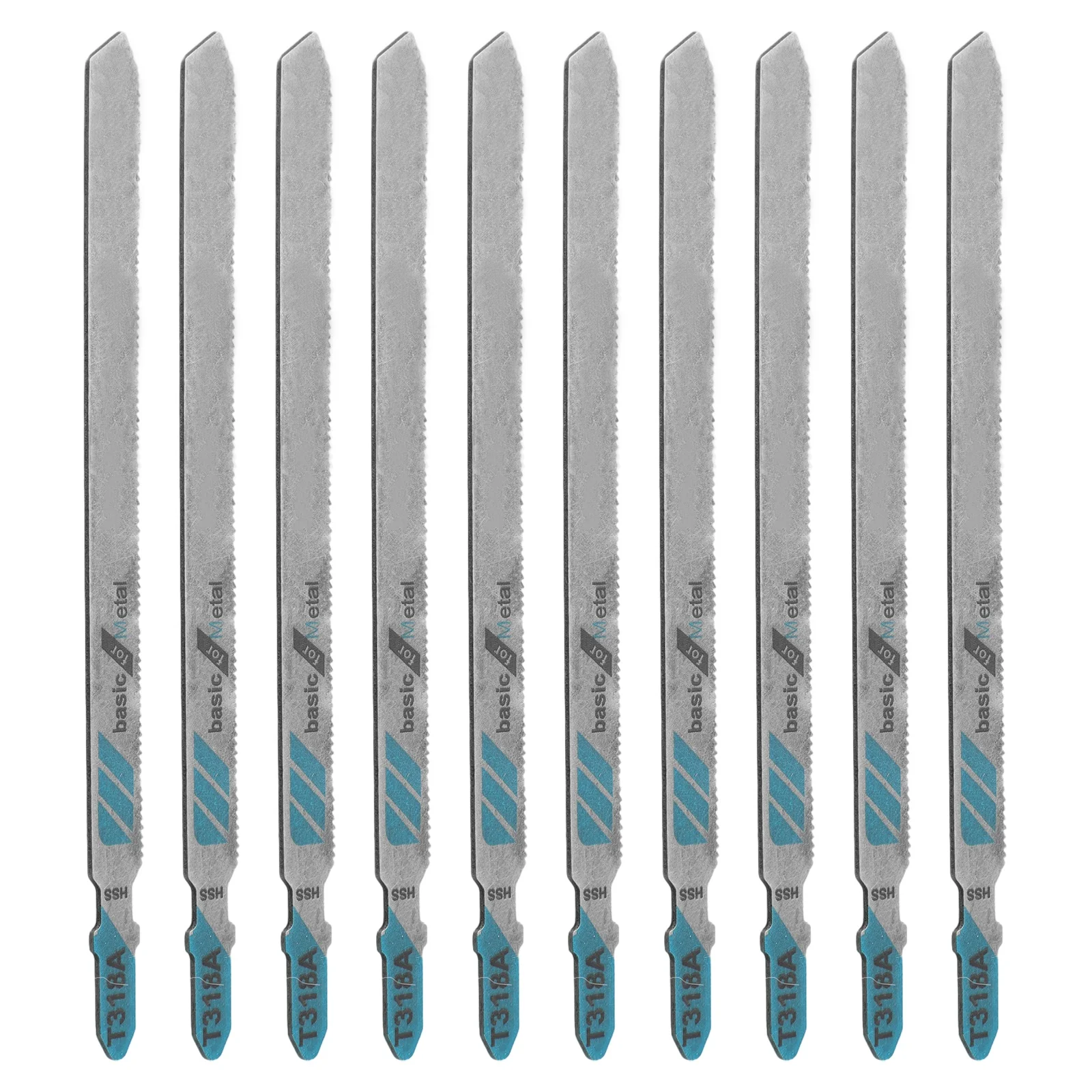 10PCS HSS Reciprozaagblad T318A Decoupeerzaagbladen Voor Hout PVC Vezelplaat Dunne Metalen Snijden 132mm Power Tools