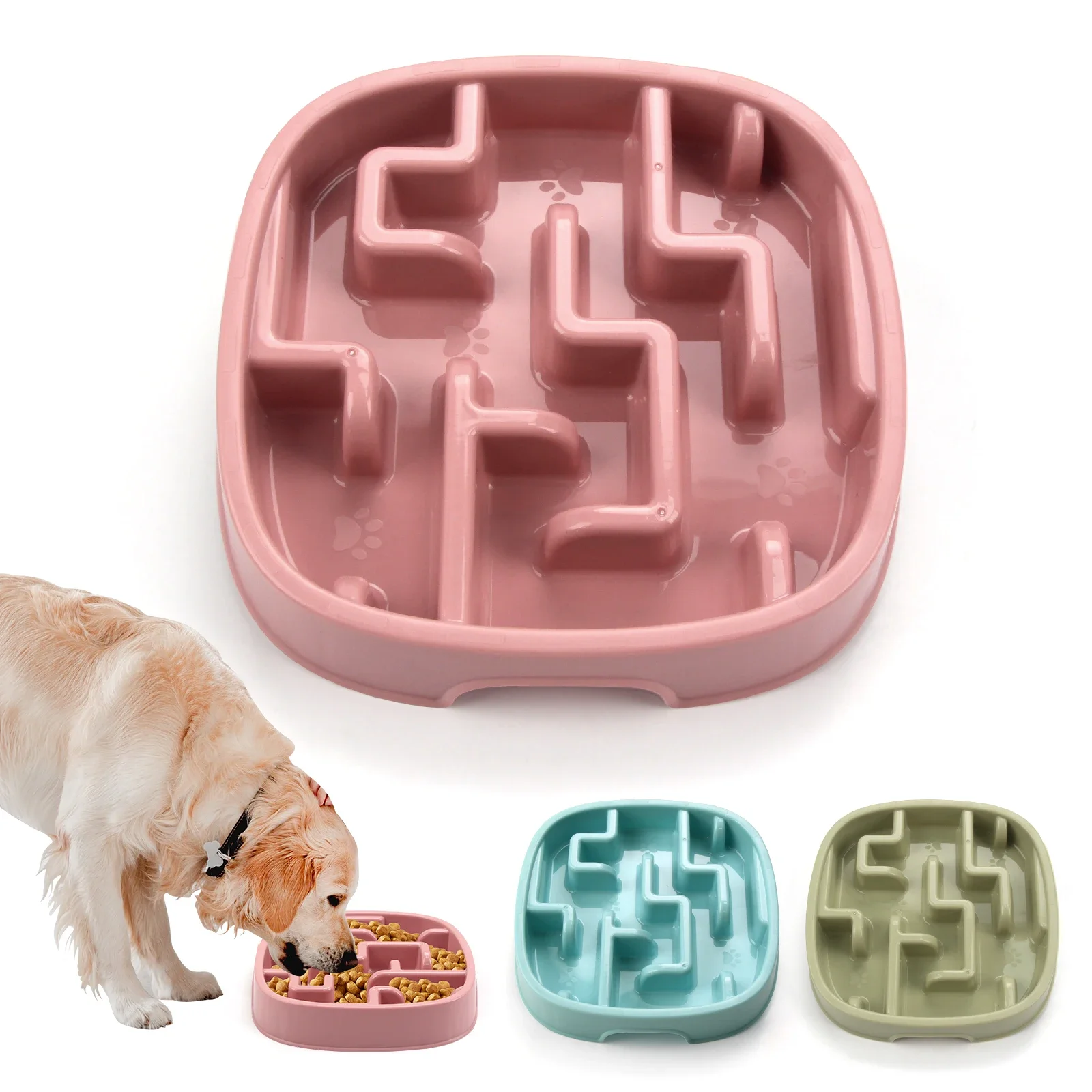 Nouveauté : Gamelles anti-étouffement pour chiens et chats – Gamelle de distribution lente pour chiots, prévient l'obésité – Variété de produits