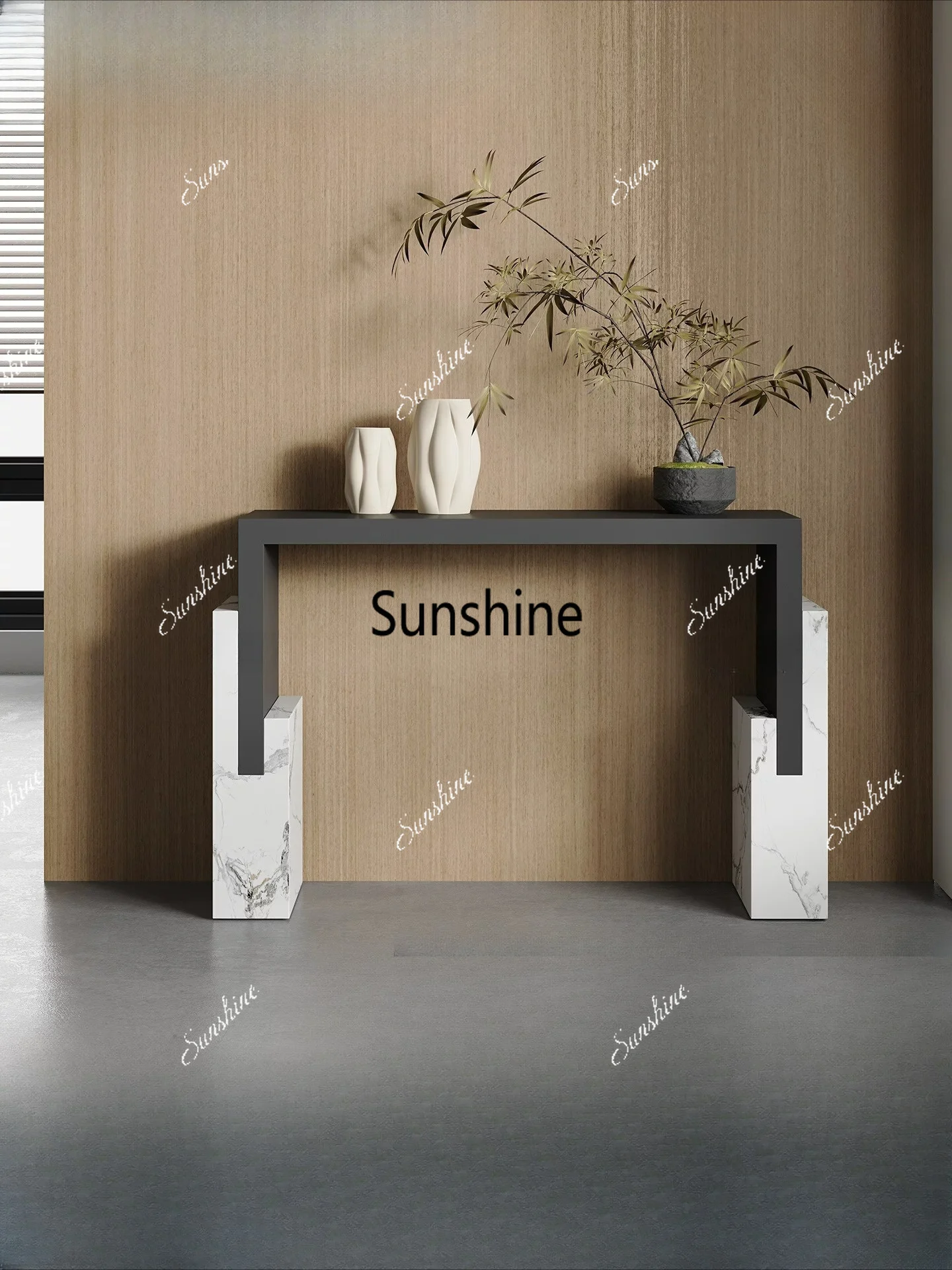 Modern simple entrance foyer table villa entrance