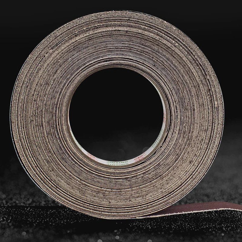 Self-Adhesive Sanding Belt 20x20000mm Portable Machine Special Sanding Cloth Roll Heavy-Duty Sandpaper Strip for Polishing And F