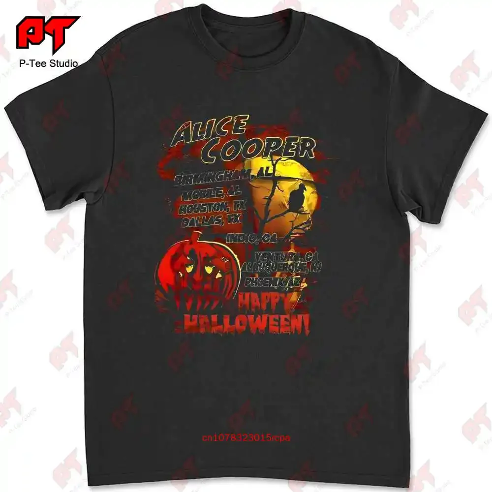 Alice Cooper 2004 Halloween The Eyes Of Alice Cooper Tour T-shirt L97Y