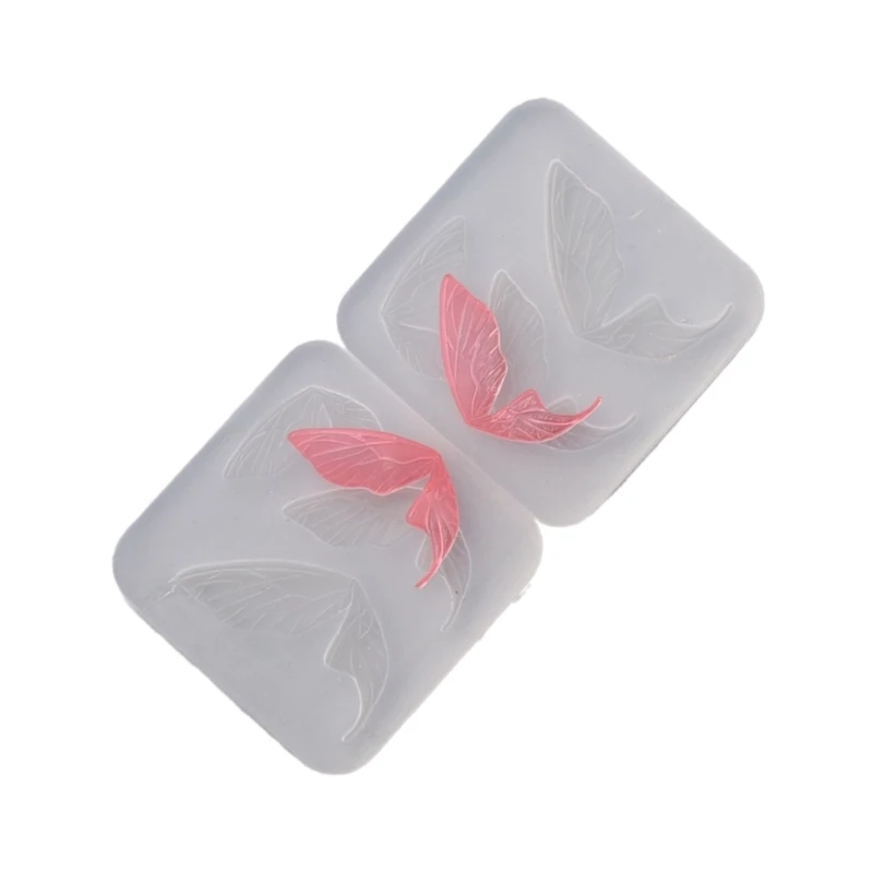 Butterfly Ear Silicone Mold Pottery Ceramic Clay DIY Wing UV Resin Molds D5QB